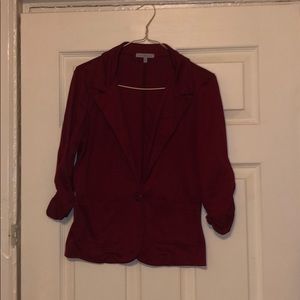 Charlotte Russe burgundy blazer